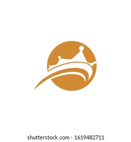 Crown Logo Template vector icon illustration design