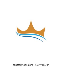 Crown Logo Template vector icon illustration design