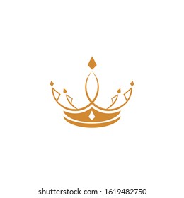 Crown Logo Template vector icon illustration design