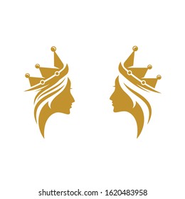 Crown Logo Template vector icon illustration design