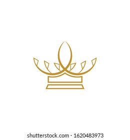 Crown Logo Template vector icon illustration design