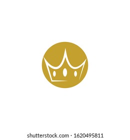 Crown Logo Template vector icon illustration design