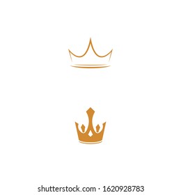 Crown Logo Template vector icon illustration design