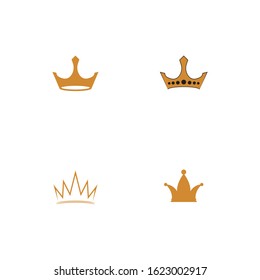  Crown Logo Template vector icon illustration design