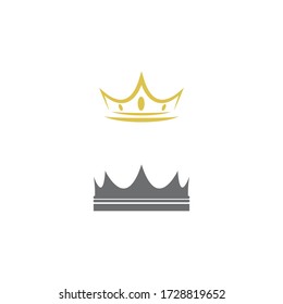 Crown Logo Template vector icon illustration design