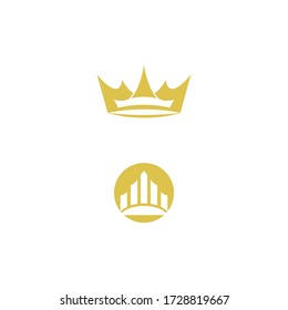 Crown Logo Template vector icon illustration design