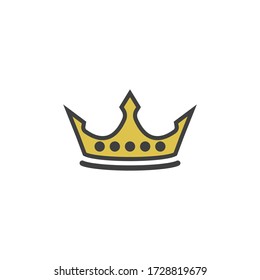 Crown Logo Template vector icon illustration design