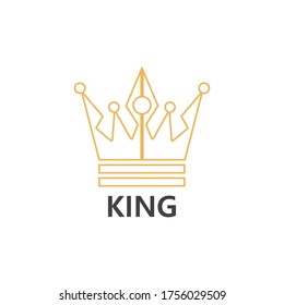 Crown Logo Template vector icon illustration design