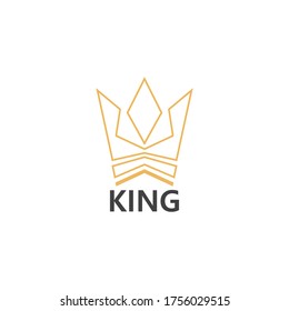 Crown Logo Template vector icon illustration design