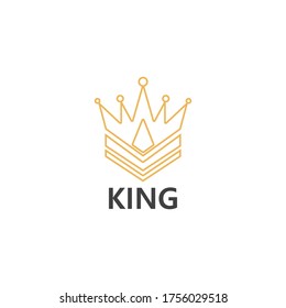 Crown Logo Template vector icon illustration design