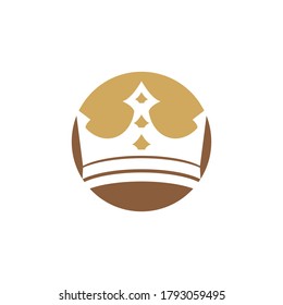 Crown Logo Template vector icon illustration design
