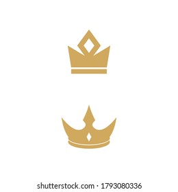 Crown Logo Template vector icon illustration design