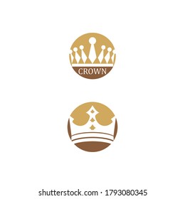 Crown Logo Template vector icon illustration design