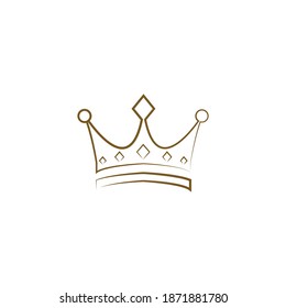 Crown Logo Template vector icon illustration design