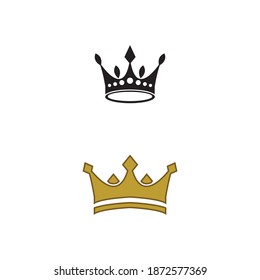 Crown Logo Template vector icon illustration design