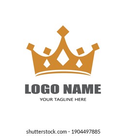 Crown Logo Template vector icon illustration design