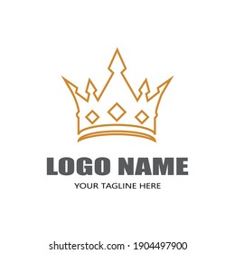 Crown Logo Template vector icon illustration design