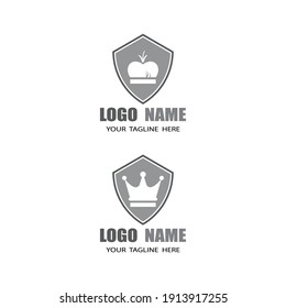 Vorlage für Kronlogo, Vektorgrafik-Design