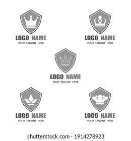 Crown Logo Template vector icon illustration design