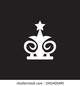 Crown Logo Template vector icon illustration design