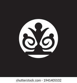 Crown Logo Template vector icon illustration design