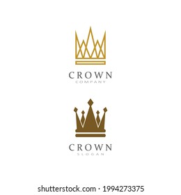Crown Logo Template vector icon illustration design