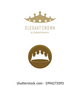 Crown Logo Template vector icon illustration design