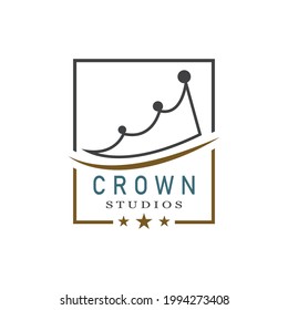Crown Logo Template vector icon illustration design