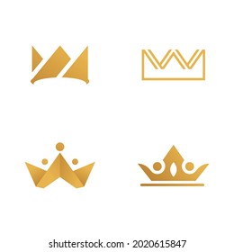 Crown Logo Template vector icon illustration design
