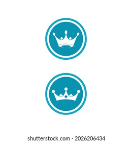 Crown Logo Template vector icon illustration design