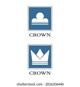 Crown Logo Template vector icon illustration design
