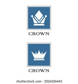 Crown Logo Template vector icon illustration design