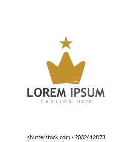 Crown Logo Template vector icon illustration design