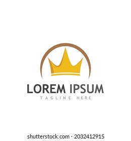 Crown Logo Template vector icon illustration design