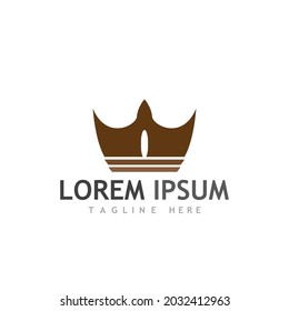 Crown Logo Template vector icon illustration design