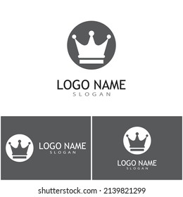 Crown Logo Template vector icon illustration design
