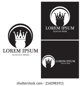 Crown Logo Template vector icon illustration design