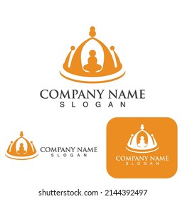 Crown Logo Template vector icon illustration design