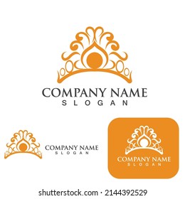 Crown Logo Template vector icon illustration design