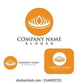 Vorlage für Kronlogo, Vektorgrafik-Design