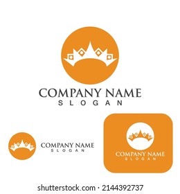 Crown Logo Template vector icon illustration design