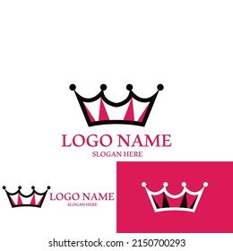 Crown Logo Template vector icon illustration design