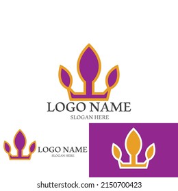 Crown Logo Template vector icon illustration design