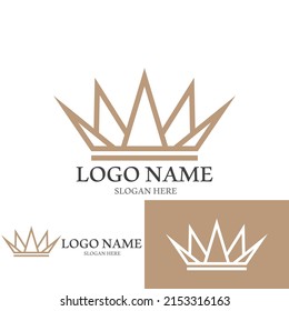 Crown Logo Template vector icon illustration design