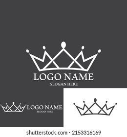 Crown Logo Template vector icon illustration design