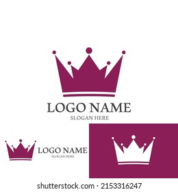 Crown Logo Template vector icon illustration design