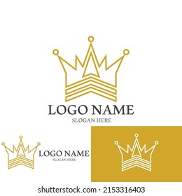 Crown Logo Template vector icon illustration design