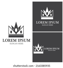 Crown Logo Template vector icon illustration design