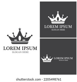 Crown Logo Template vector icon illustration design