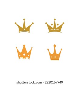 Crown Logo Template vector icon illustration design